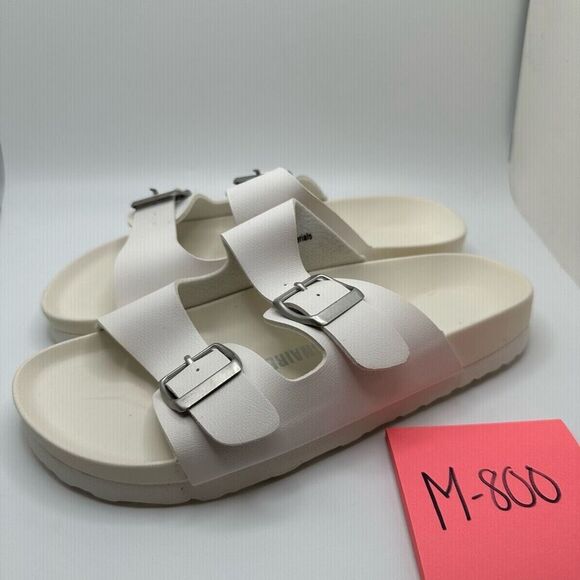 CUSHIONAIRE Women's soft footbed Sandal with +Comfort 7 WHITE - Picture 3 of 7